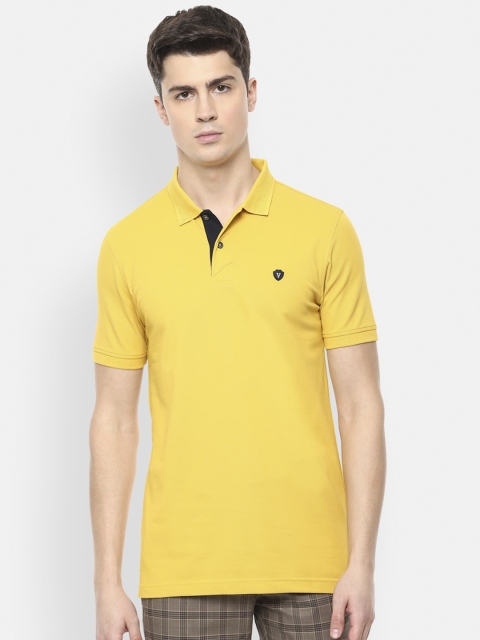 

Van Heusen Sport Men Yellow Solid Polo Collar T-shirt