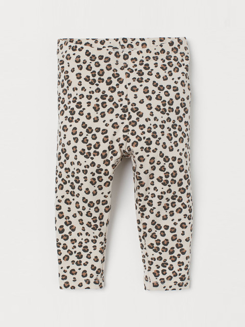 

H&M Girls Beige Patterned Leggings