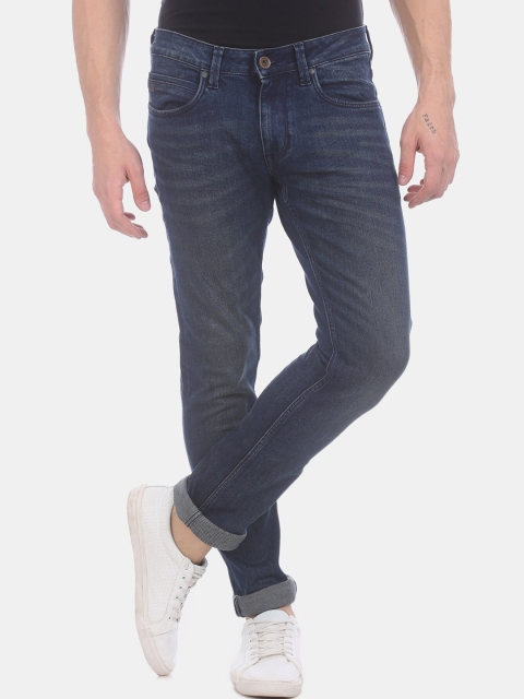 

True Blue Men Blue Slim Fit Mid-Rise Clean Look Stretchable Jeans