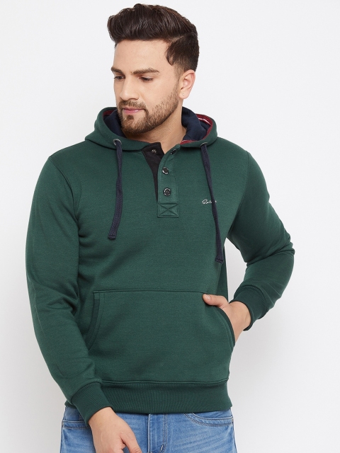 

Spirit Men Olive Green Solid Sweatshirt