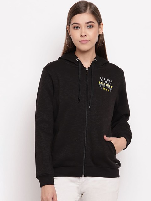 

Miss Grace Women Black Solid Sweatshirt