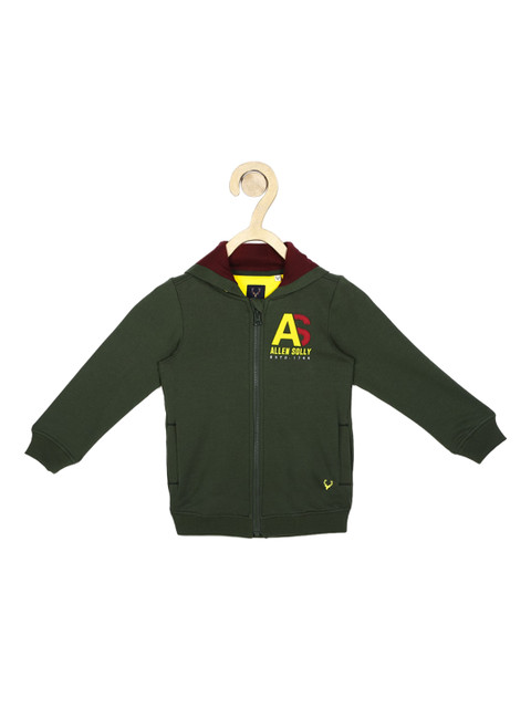 

Allen Solly Junior Boys Green Solid Sweatshirt