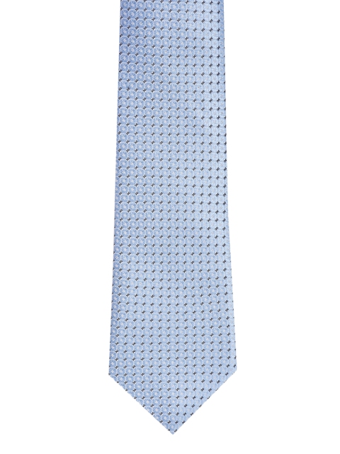 

BuckleUp Men Black & Blue Self Design Broad Tie