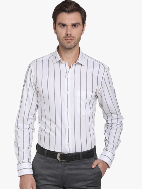 

METAL Men Multicoloured Slim Fit Striped Casual Shirt, Multi