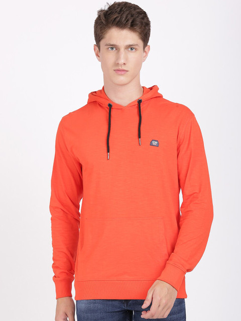 

ANTHEM Men Orange Solid Sweatshirt