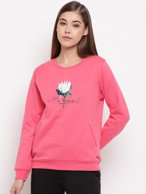 

Miss Grace Women Pink & Off-White Printed Sweatshirt