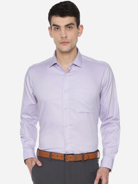 

Van Heusen Men Purple Regular Fit Self Design Formal Shirt
