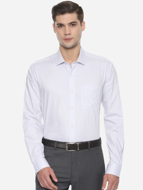 

Van Heusen Men White Regular Fit Self Design Formal Shirt