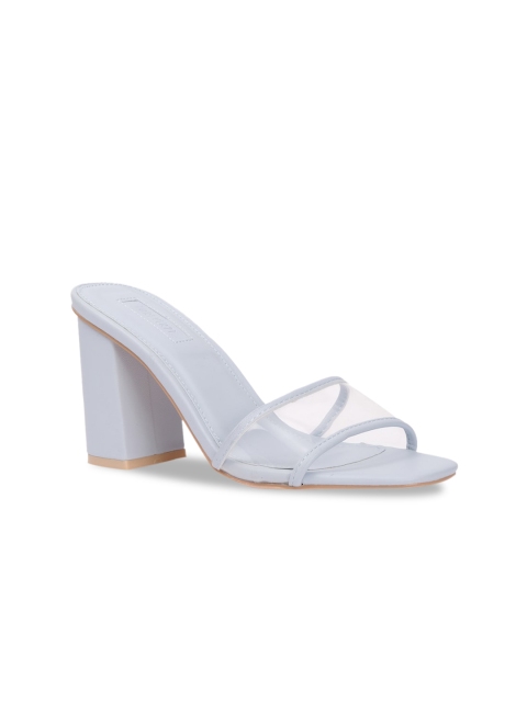 

FOREVER 21 Women Blue Solid Block Heels