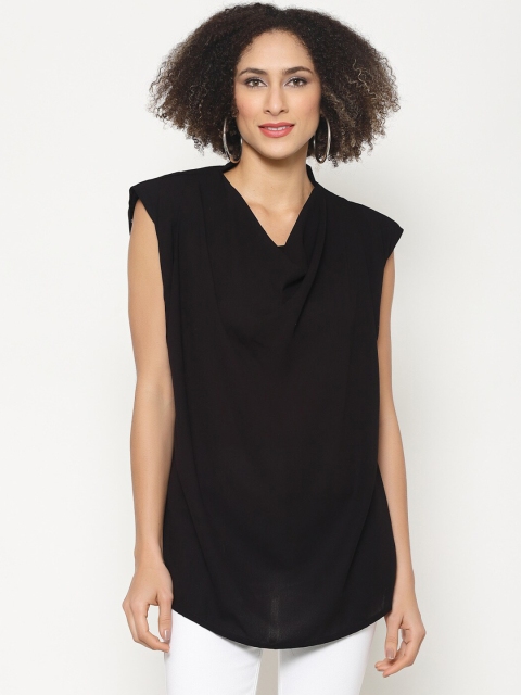 

Twenty3 Women Black Solid Top