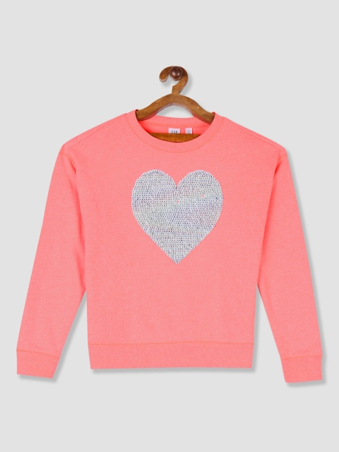 

GAP Girls Orange Solid Sweatshirt
