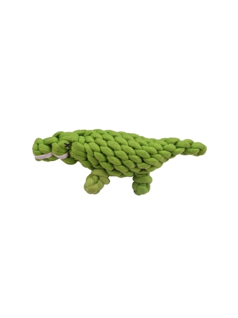 

Poochles Green Crocodile Shaped Dog Rope Toy