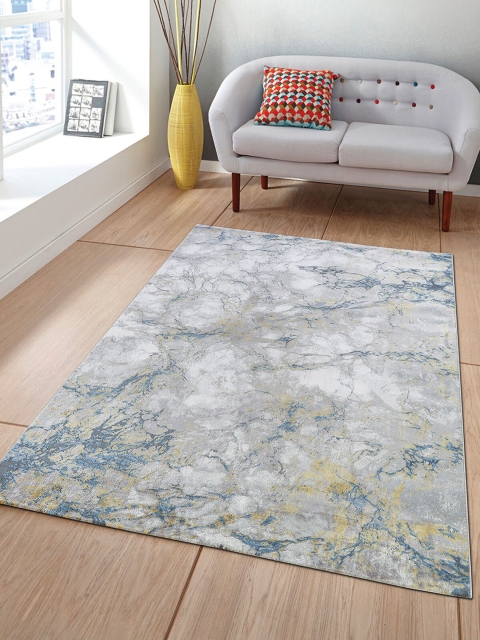 

OBSESSIONS Grey & Beige Abstract Anti-Skid Carpet