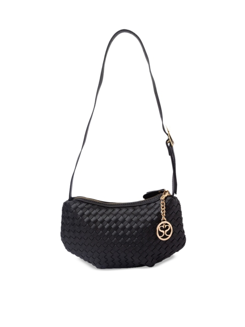 

Sole To Soul Black Textured Shoulder Bag