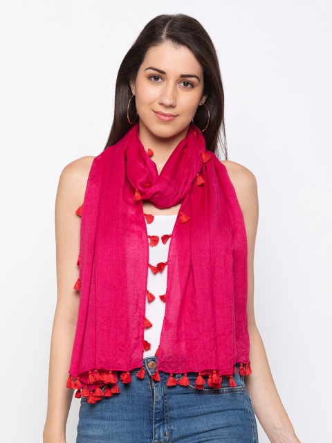 

Vozaf Women Pink Solid Stole