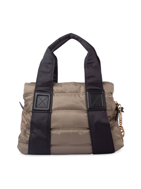 

Sole To Soul Grey Colourblocked Handheld Bag