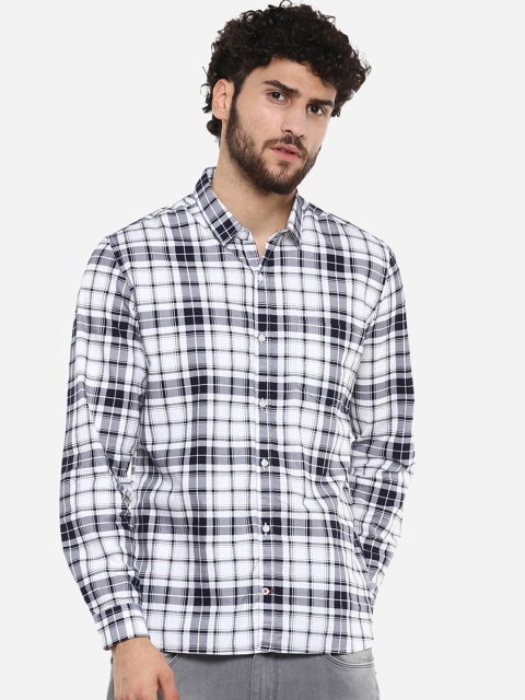 

Red Chief Men Blue Slim Fit Checked Casual Shirt