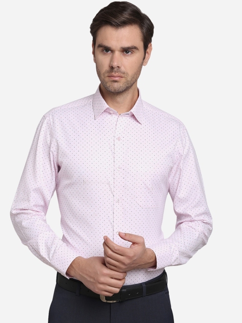 

Greenfibre Men Pink Slim Fit Printed Casual Shirt
