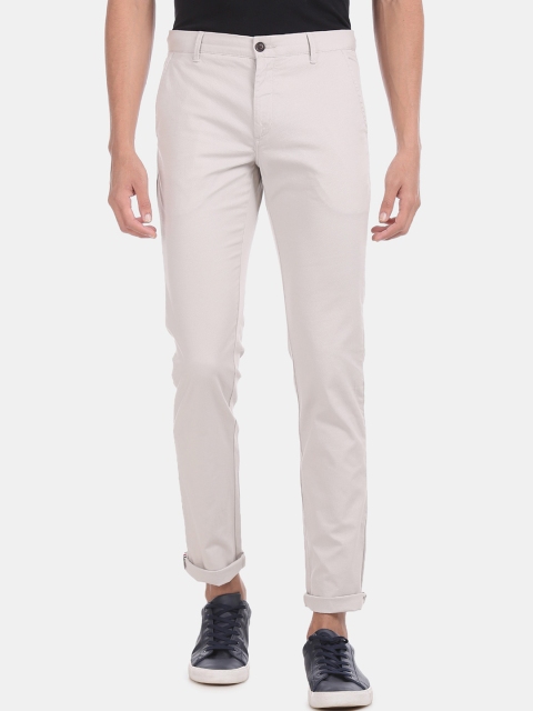 

Arrow Sport Men Beige Skinny Fit Solid Regular Trousers