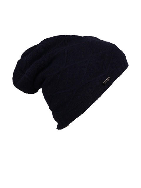

iSWEVEN Unisex Blue Self Design Beanie