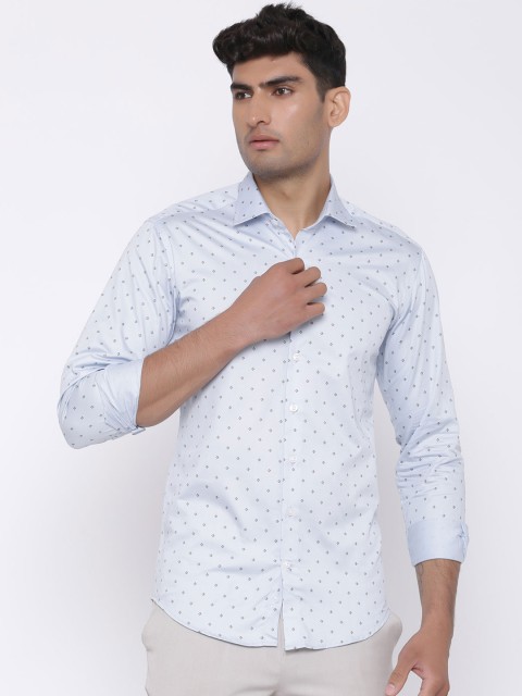 

Tistabene Men Blue Regular Fit Printed Casual Shirt