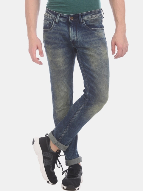 

True Blue Men Blue Slim Fit Mid-Rise Clean Look Stretchable Jeans