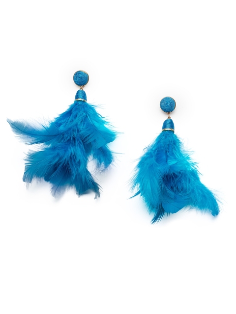 

Foxy Sperks Blue Contemporary Drop Earrings
