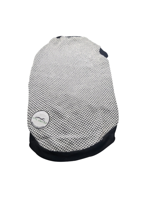 

PETS EMPIRE White & Navy Blue Printed Dog Woolen Sweater