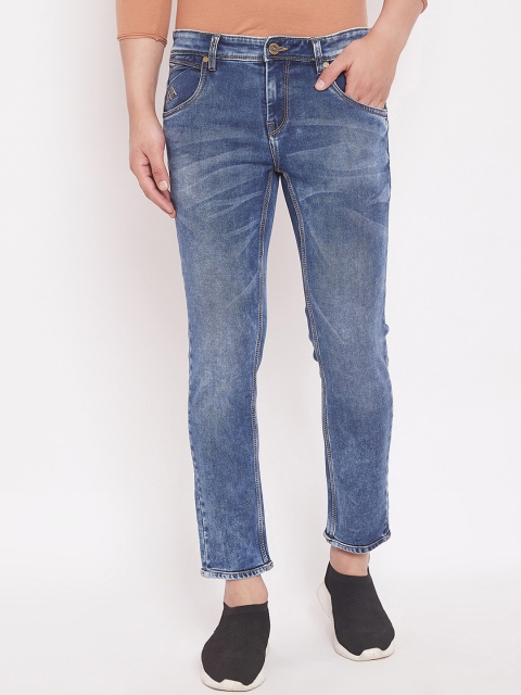 

American Archer Men Blue Tapered Fit Low-Rise Clean Look Jeans