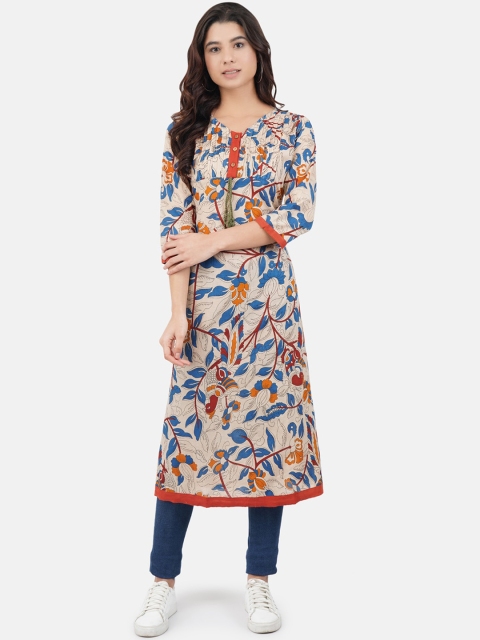 

JAAIVE Women Multicoloured Printed A-Line Kurta, Multi