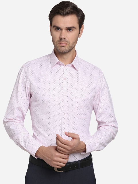 

Greenfibre Men Pink Slim Fit Printed Casual Shirt