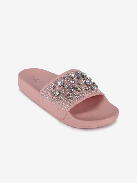 

Jelly Bunny Women Pink Embellished Open Toe Flats