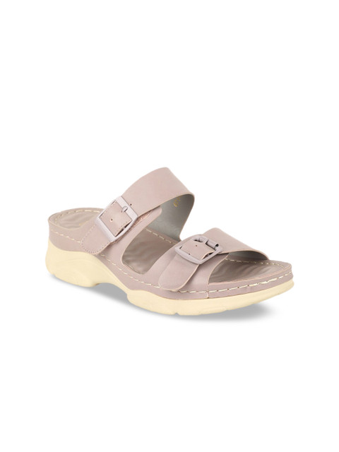 

Bata Women Beige Solid Sandals
