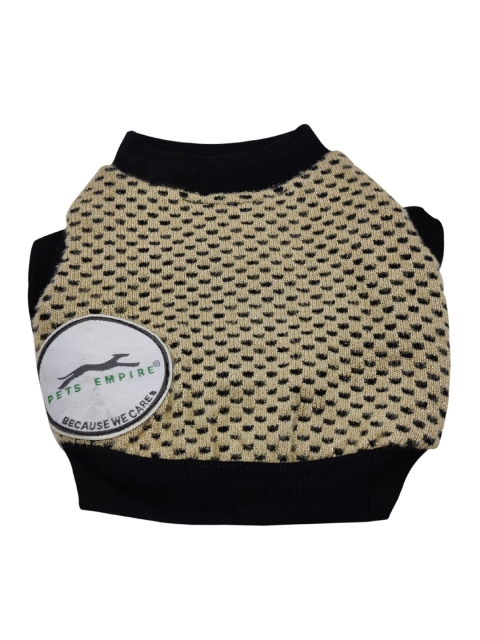 Dog Sweaters pet Clothing Mix Designer Printer Sweater (10 Inch, Cream)