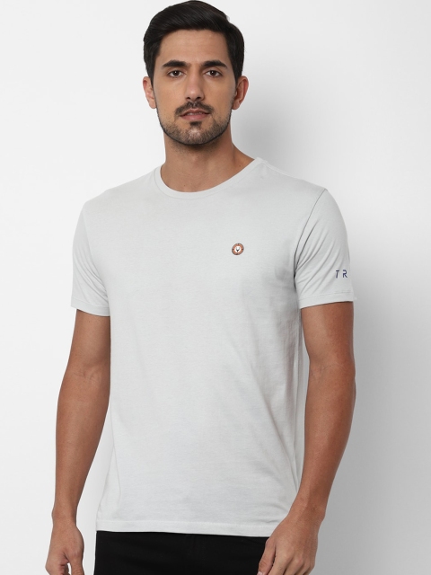 

Allen Solly Tribe Men Grey Solid Round Neck T-shirt