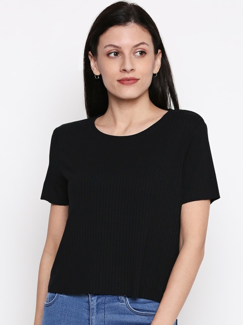 

People Women Black Striped Top
