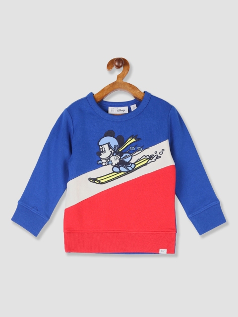 

GAP Boys Blue & Red Disney Mickey Mouse Sweatshirt