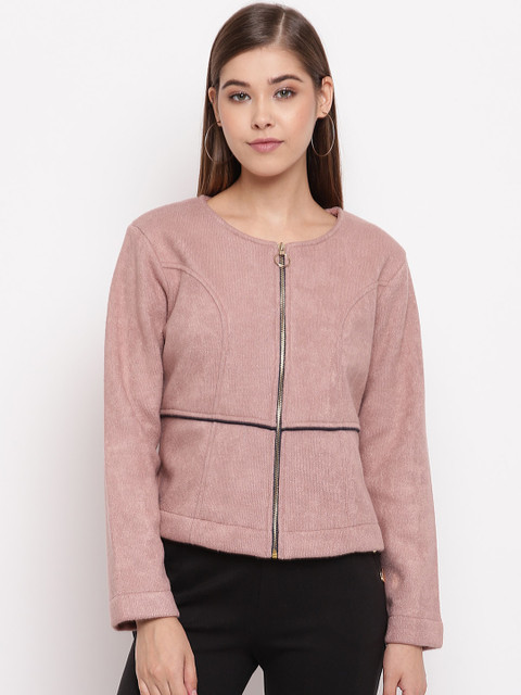 

Miss Grace Women Pink Solid Sweatshirt