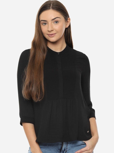 

Allen Solly Woman Women Black Solid Top