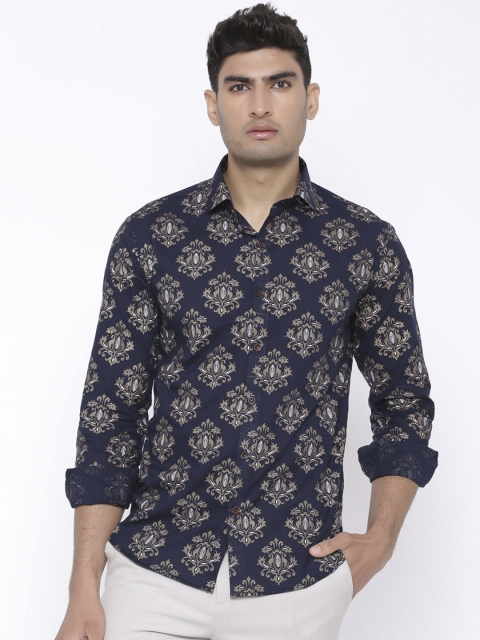 

Tistabene Men Blue Regular Fit Printed Casual Shirt