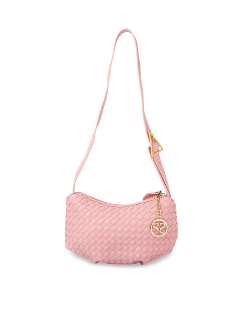 

Sole To Soul Pink Self Design Shoulder Bag