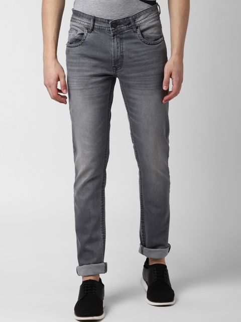 

Peter England Casuals Men Grey Skinny Fit Mid-Rise Clean Look Stretchable Jeans