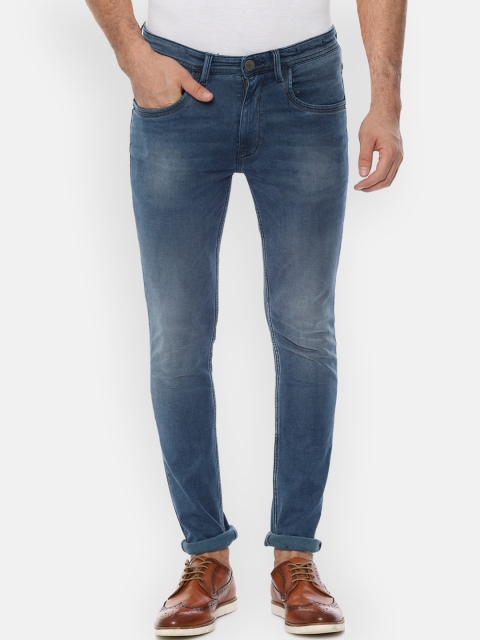 

V Dot Men Blue Skinny Fit Mid-Rise Clean Look Jeans