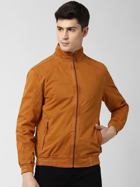 

Peter England Casuals Men Orange Solid Bomber