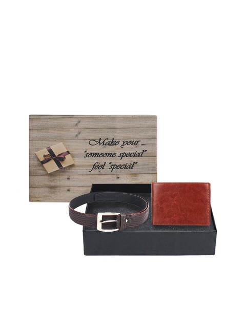 

LONDON FASHION hob Men Brown Accessory Gift Set