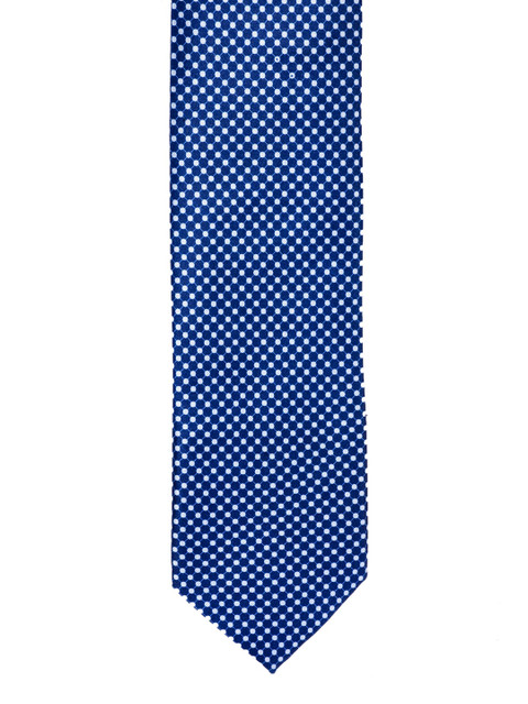 

BuckleUp Men Blue & White Printed Broad Tie