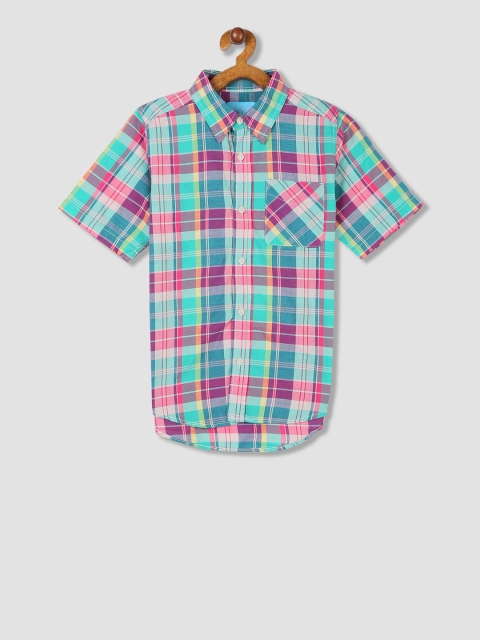 

The Childrens Place Boys Multicoloured Regular Fit Checked Casual Shirt, Multi