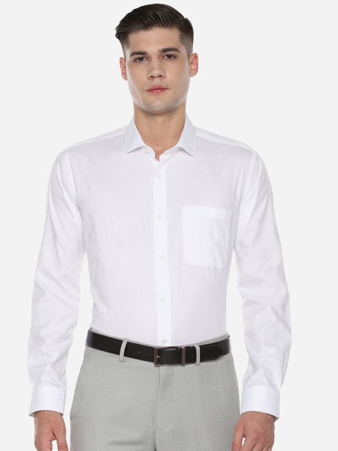 

Van Heusen Men White Regular Fit Solid Formal Shirt