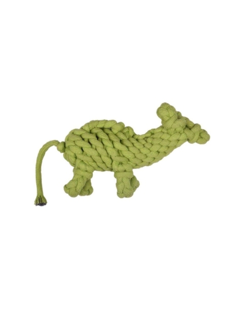 

Poochles Green Camel Shaped Braided Rope Dog Toy