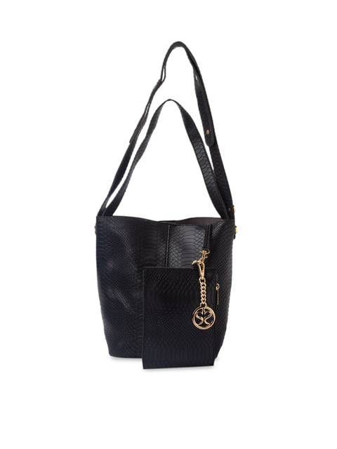 

Sole To Soul Black Textured Handheld Bag